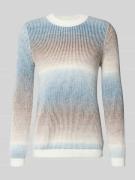 Gebreide pullover met ronde hals, model 'Bow'