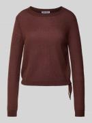 Pullover met ronde hals en tunnelkoord