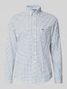 Slim fit vrijetijdsoverhemd met logostitching