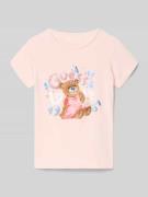 T-shirt met labeldetail