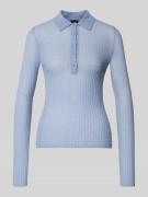 Slim fit gebreide pullover van scheerwolmix, model 'FUGENEL'