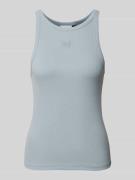 Tanktop met labelstitching, model 'drew'