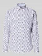 Slim fit vrijetijdsoverhemd met logostitching