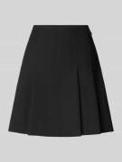 Plooirok in A-lijn met rits met label, model 'ROBALLO'