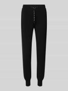 Slim fit sweatpants met elastische band, model 'ALLIE SCUBA'