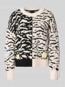 Gebreide pullover met ribboorden