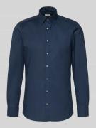 Slim fit zakelijk overhemd van popeline