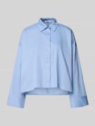 Overhemdblouse met blinde knoopsluiting, model 'Fundra'