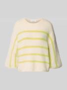 Gebreide pullover met 3/4-mouwen