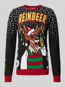 Kersttrui met motiefstitching