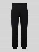 Sweatpants met labeldetail