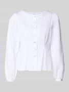 Getailleerde blouse met ronde hals