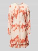 Oversized mini-jurk met druppelvormige hals