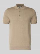 Slim fit poloshirt met knoopsluiting