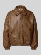 Jack in leerlook, model 'Bao'