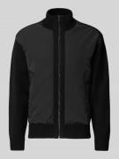 Regular fit gebreid jack met scheerwol, model 'KORADO'