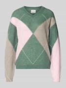 Wollen pullover met ribboorden