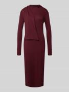 Midi-jurk met opstaande kraag, model 'STANCIO'