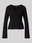 Slim fit shirt met lange mouwen van viscosemix, model 'SINI'