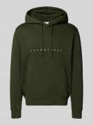 Hoodie met labelprint