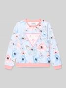 Sweatshirt met labeldetail