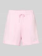 Korte broek met elastische band en tunnelkoord