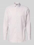 Regular fit zakelijk overhemd van katoen met kentkraag