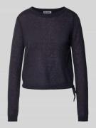 Pullover met ronde hals en tunnelkoord