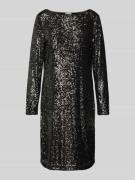 Knielange jurk met pailletten