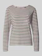 Regular fit shirt met lange mouwen van viscosemix