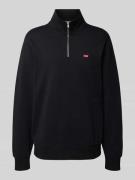 Sweatshirt met labeldetail