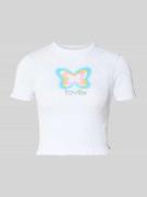 T-shirt met labelprint