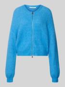 Oversized gebreid jack met ritssluiting, model 'sasi'