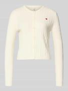 Shaped fit cardigan van viscosemix, model 'KATIA'