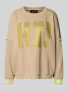 Oversized sweatshirt met labeldetail