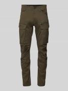 Regular tapered fit cargobroek met ritszak