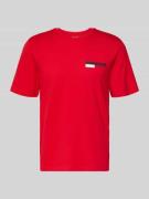 T-shirt met labelprint, model 'CORP'