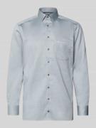 Regular fit zakelijk overhemd van katoen met kentkraag