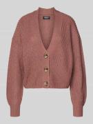 Regular fit gebreid jack met enkele knoopsluiting, model 'CAROLSPRING'