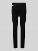 Skinny fit jeans met logopatch