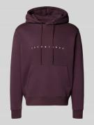 Hoodie met labelprint