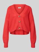 Regular fit gebreid jack met enkele knoopsluiting, model 'CAROLSPRING'