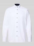 Regular fit zakelijk overhemd van katoen met kentkraag