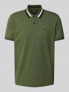 Regular fit poloshirt met labelprint, model 'Paddy'