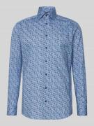 Regular fit zakelijk overhemd van puur katoen met kentkraag