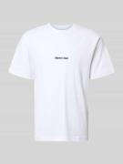 T-shirt met labelstitching, model 'NORREBRO'