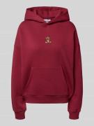 Oversized hoodie met motiefstitching