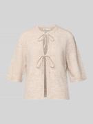 Regular fit cardigan met vetersluitingen, model 'SIMONI'