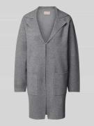 Regular fit lange cardigan met steekzakken