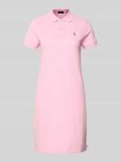Regular fit mini-jurk met logostitching, model 'Polo'